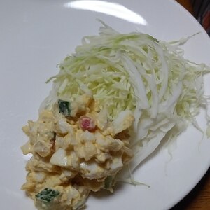 柚子胡椒風味♪高菜とおからのゆで卵サラダ